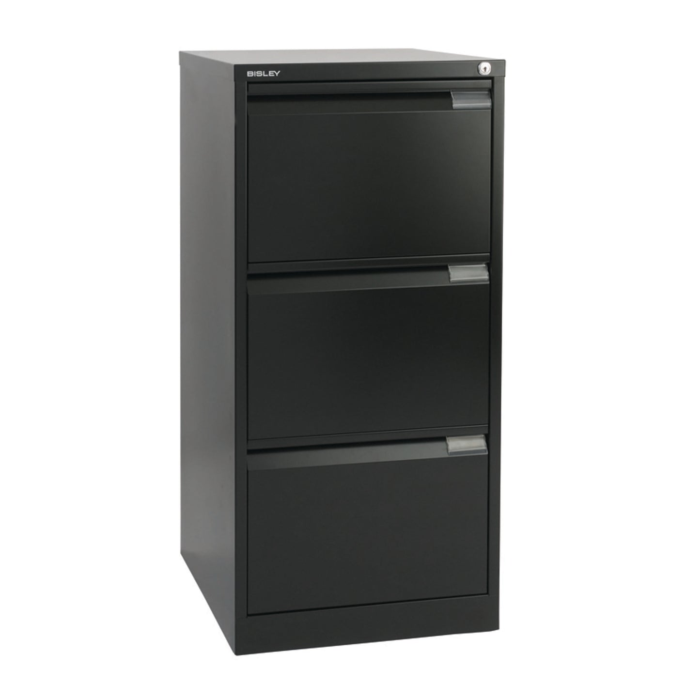 Bisley 3 Drawer Classic Steel Filing Cabinet | Black