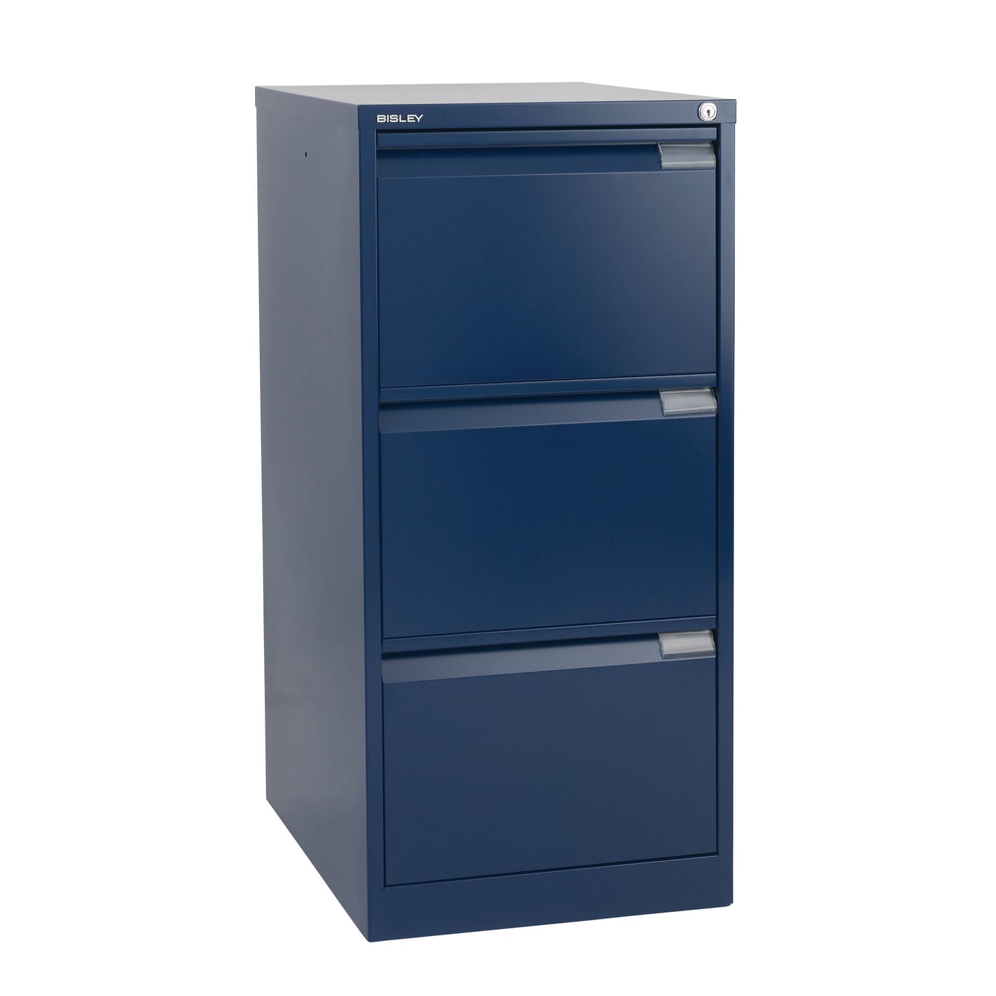Bisley 3 Drawer Classic Steel Filing Cabinet | Blue