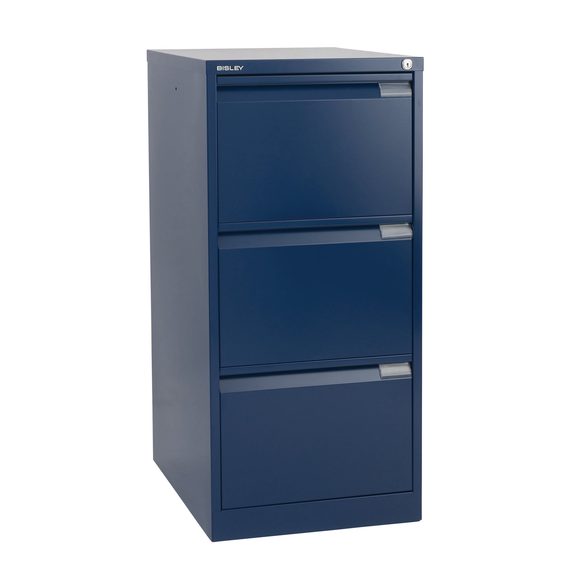 Bisley 3 Drawer Classic Steel Filing Cabinet | Blue