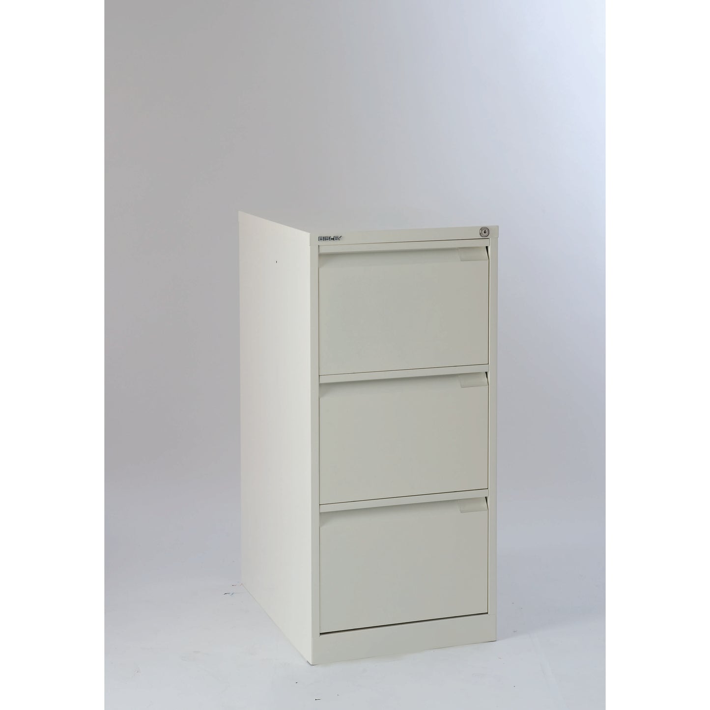 Bisley 3 Drawer Classic Steel Filing Cabinet | Chalk
