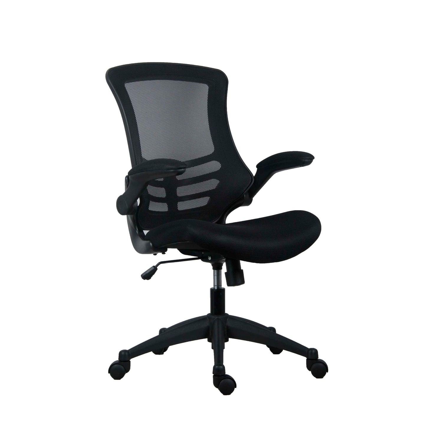 Marlos Mesh Back Office Chair with Folding Arms | Black