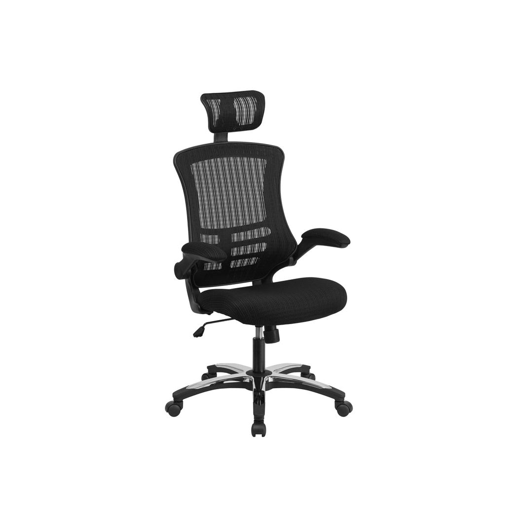 Whitney High Back Mesh Operator Chair with Adjustable Headrest