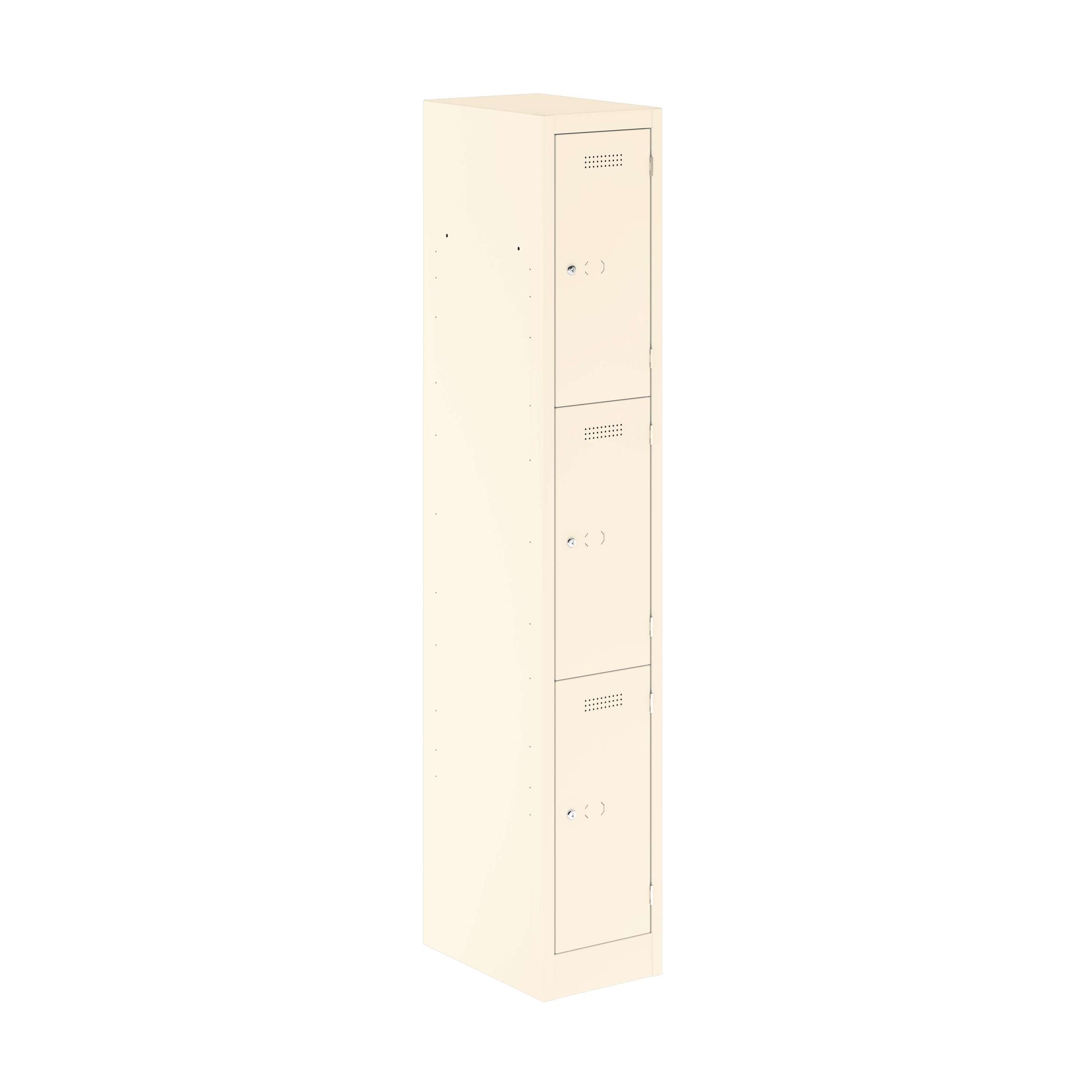 Primary 3 Door Single Locker Column | Chalk