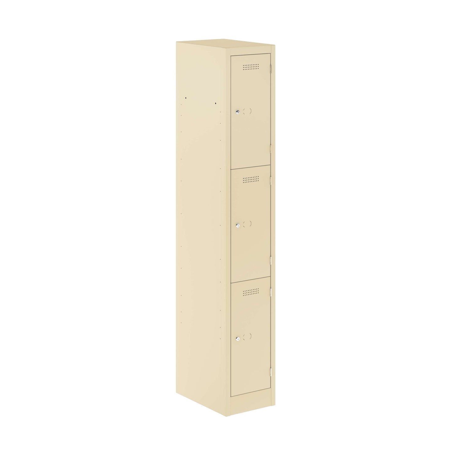 Primary 3 Door Single Locker Column | Cream