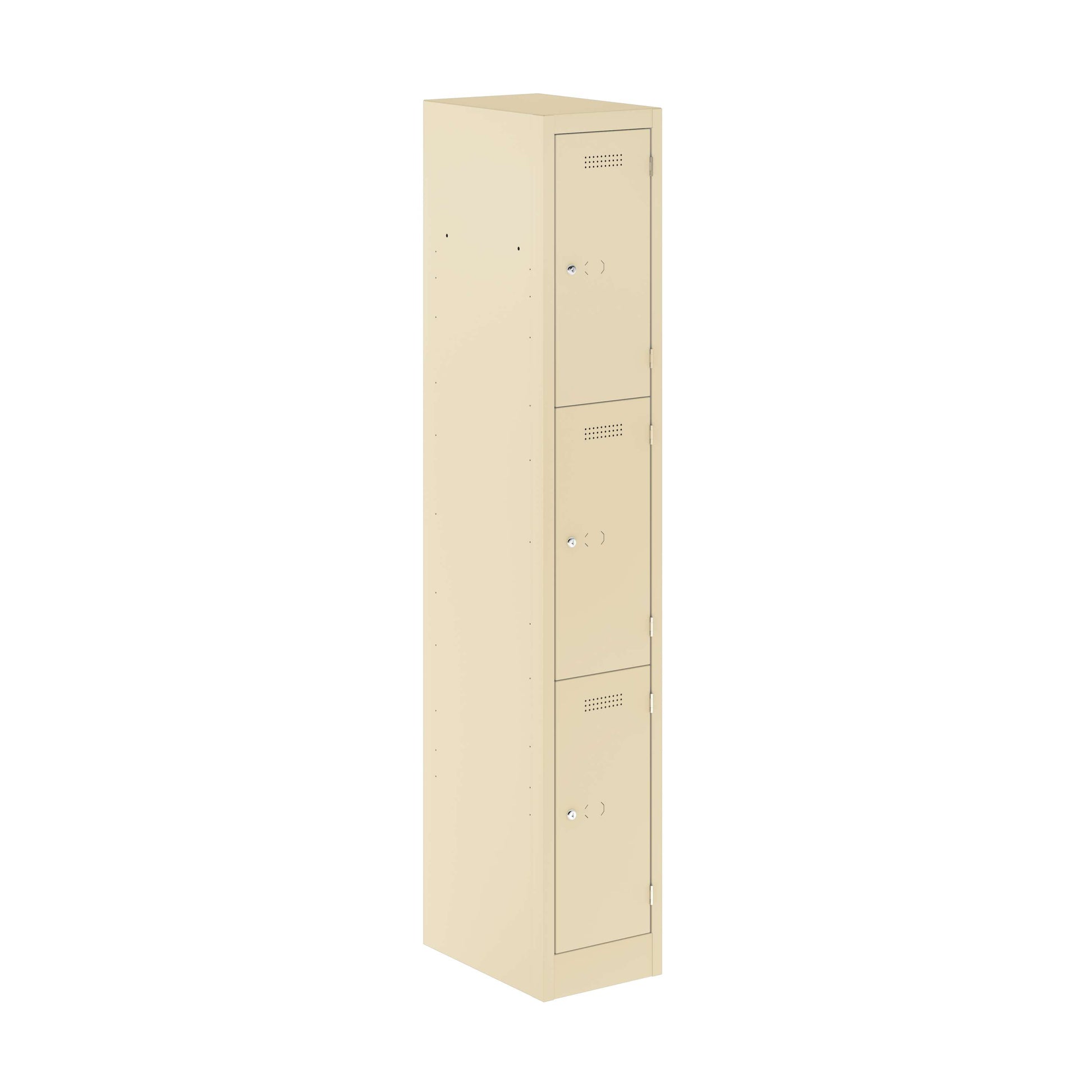 Primary 3 Door Single Locker Column | Cream