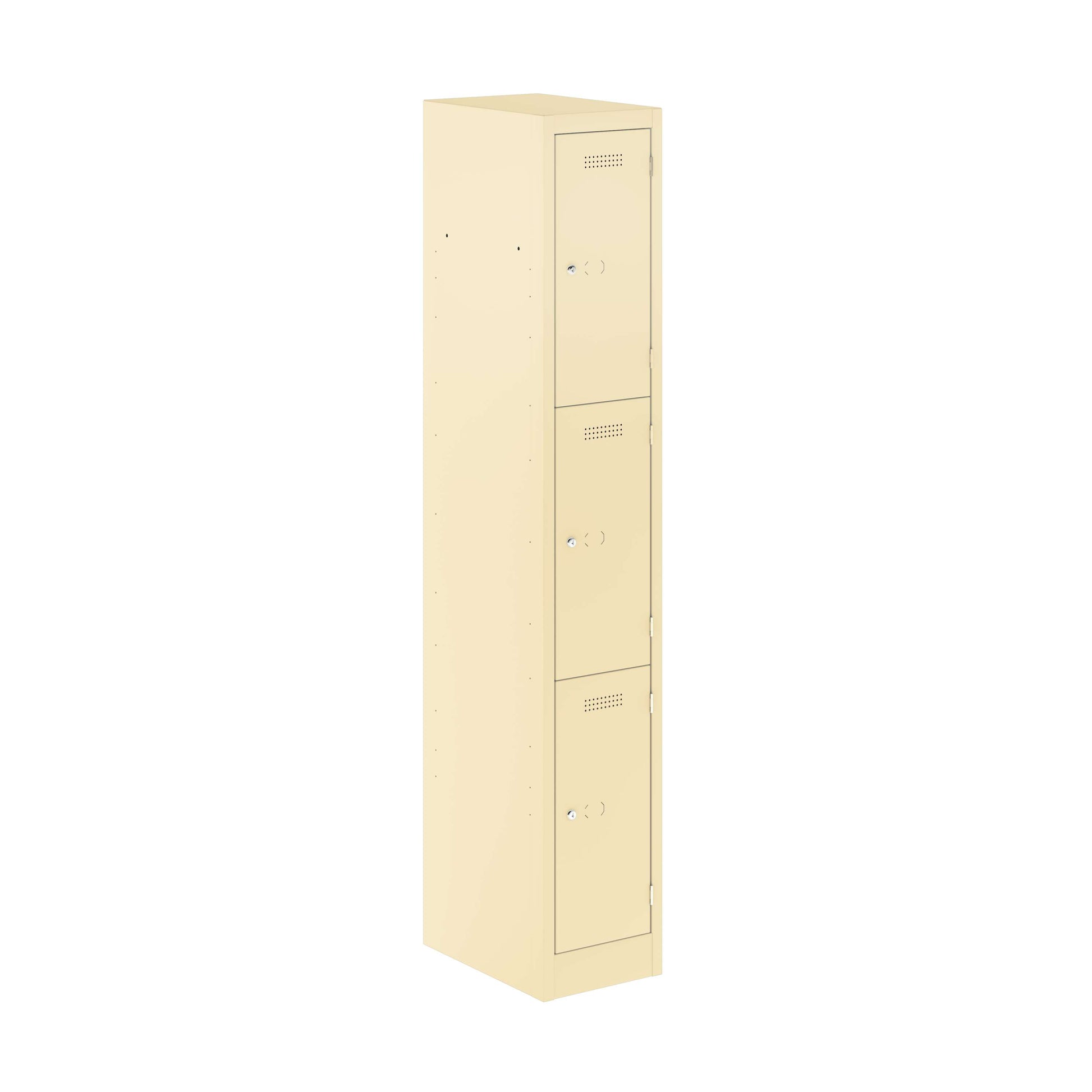 Primary 3 Door Single Locker Column | Beige