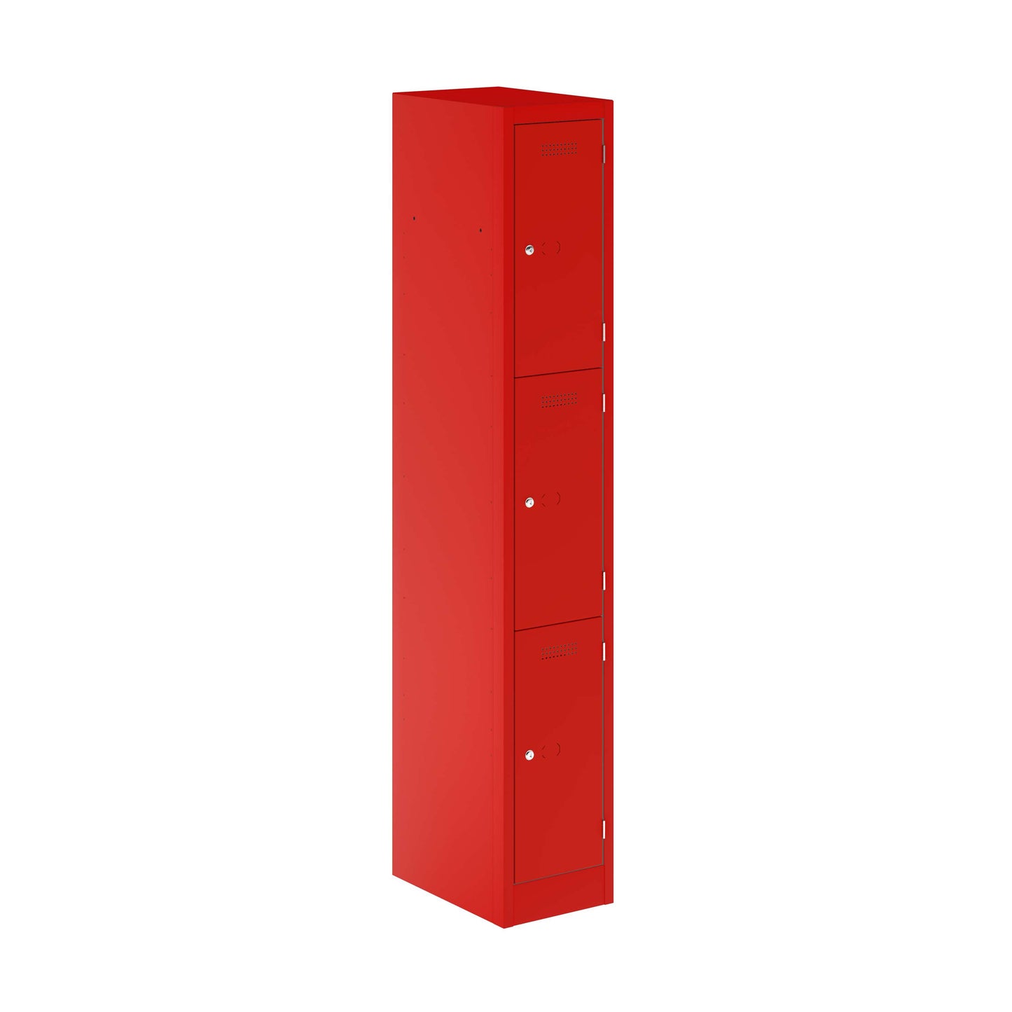 Primary 3 Door Single Locker Column | Cardinal Red