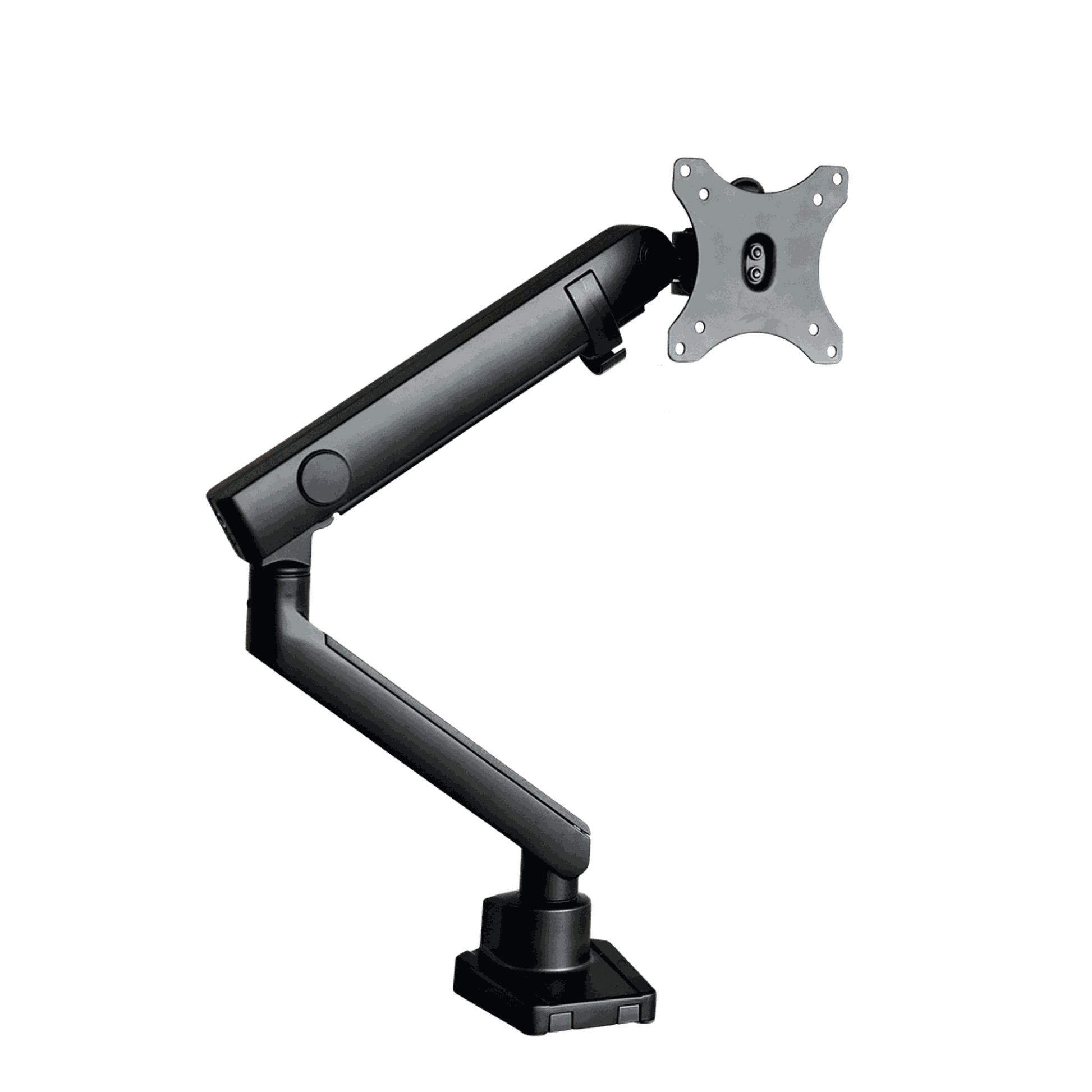 Single Spring Assisted Monitor Arm | Black