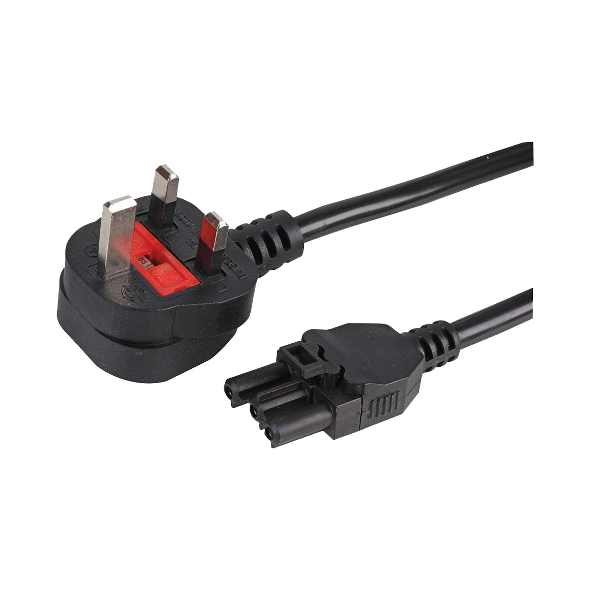 Elite Mains Cable Plug | 3 Metre | Black