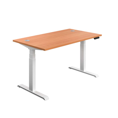 Economy Sit Stand Desk (FSC) | 1400 X 800 | Beech/White