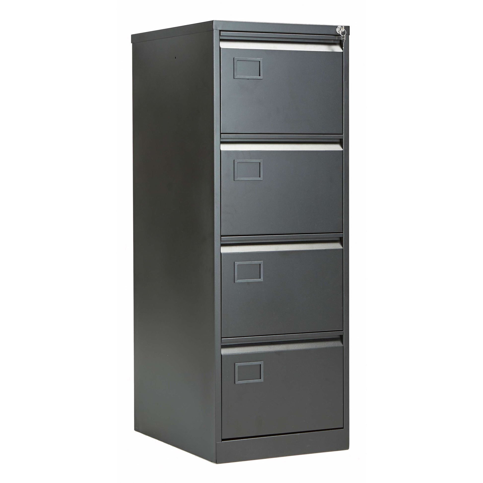 Bisley 4 Drawer Contract Steel Filing Cabinet | Black