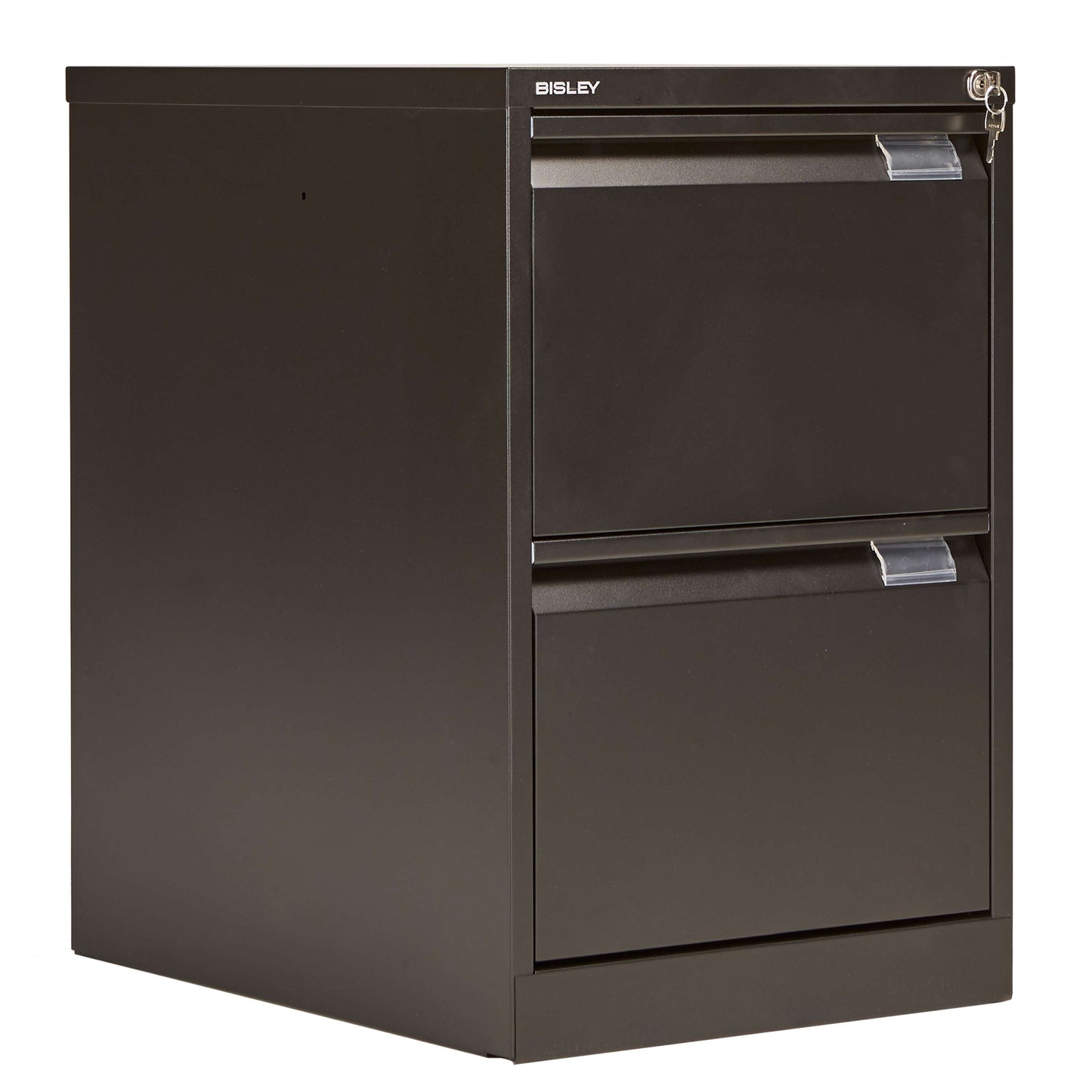 Bisley 2 Drawer Classic Steel Filing Cabinet | Black