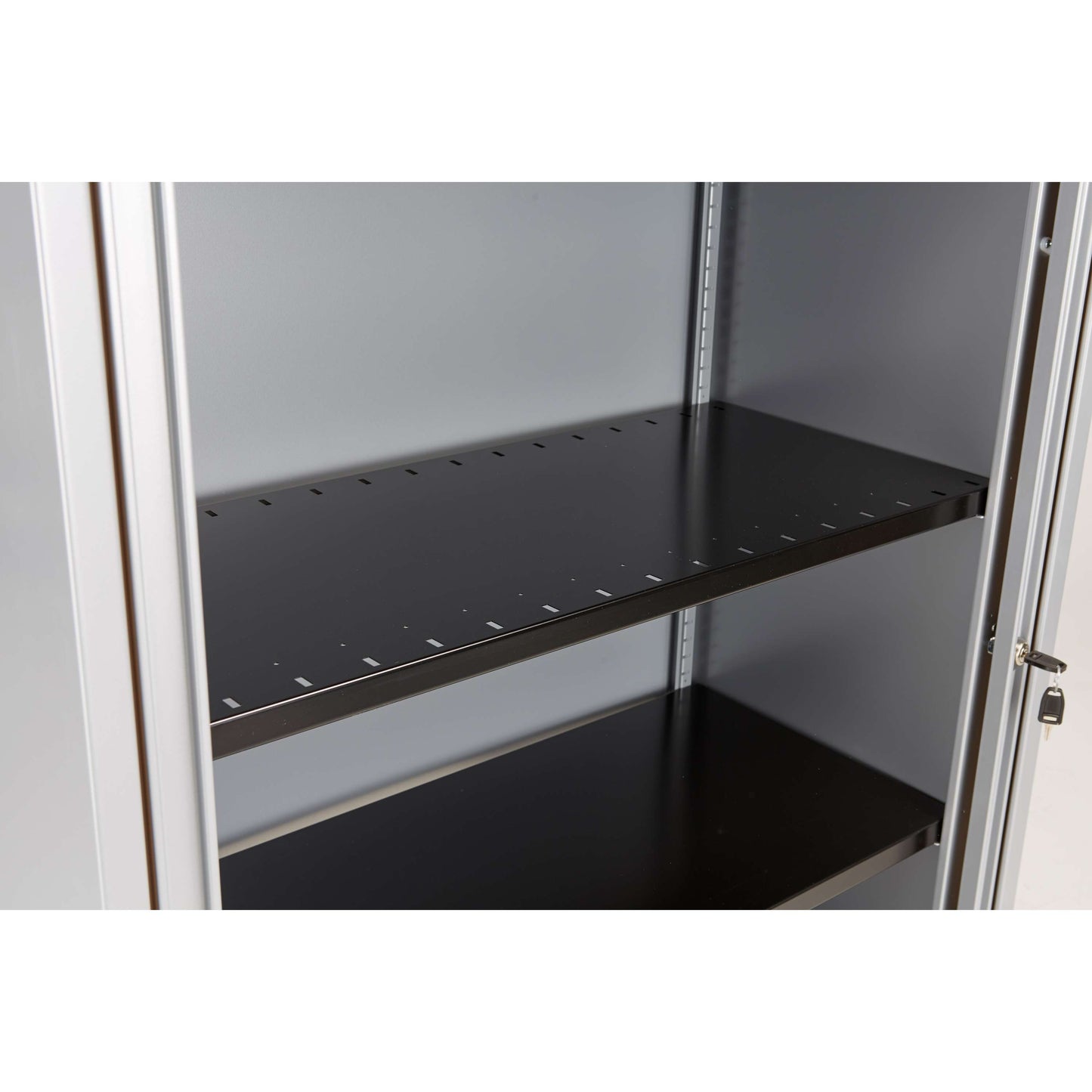 Bisley Essentials Slotted Shelf For Cupboards | Black