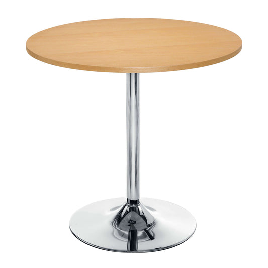 Ellipse Trumpet Base Table | 800mm | Beech