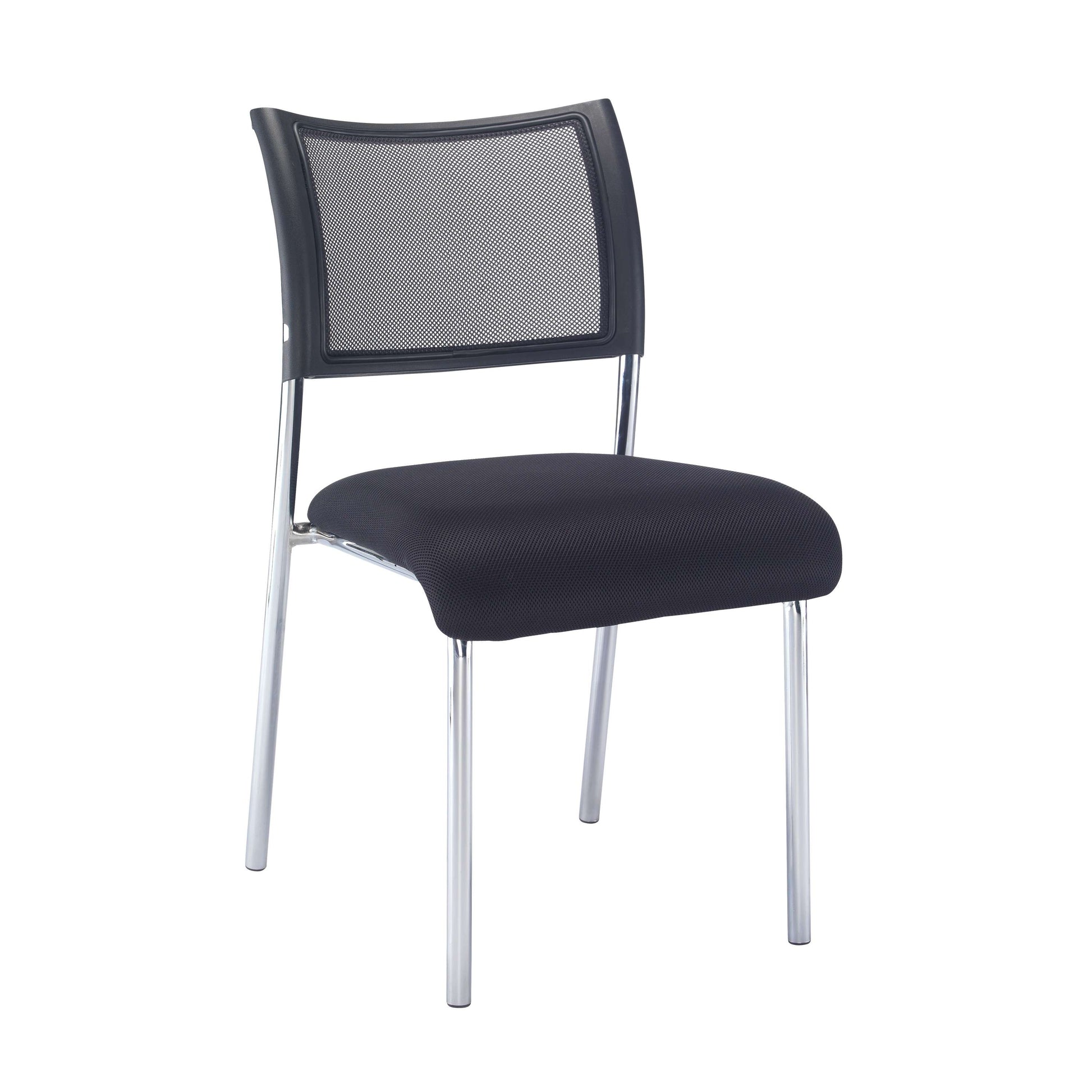 Jupiter Mesh Side Chair | Black/Chrome