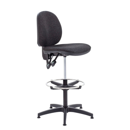 Concept Mid-Back Adjustable Draughtsman-Kit Chair | Charcoal