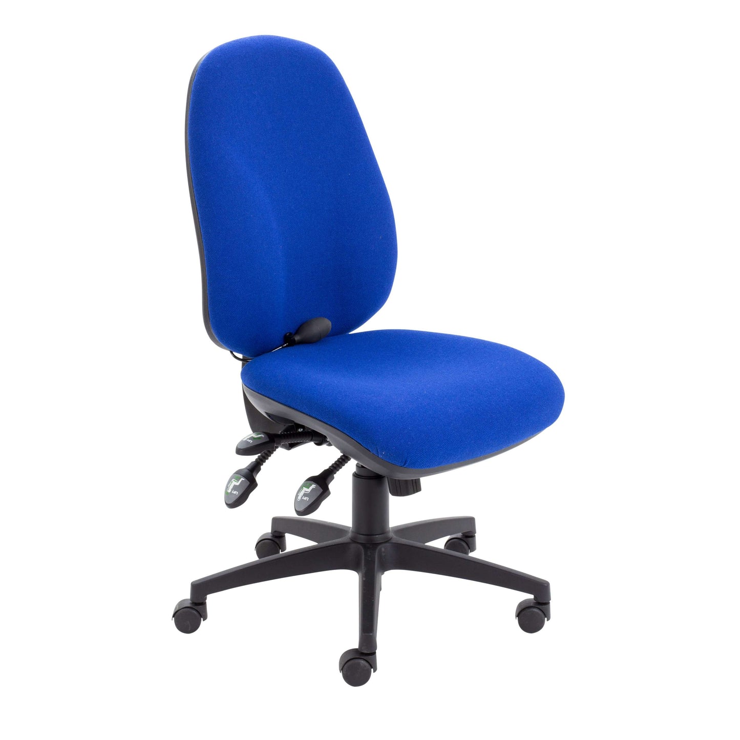 Maxi Ergo Chair with Lumbar Pump | No Arms | Royal Blue