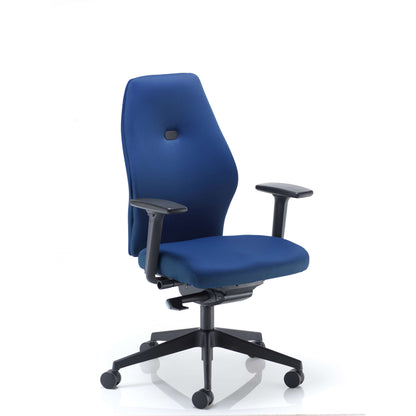 Deluxe Ergonomic Posture Chair with Height and Depth Adjustable Arms | Blue