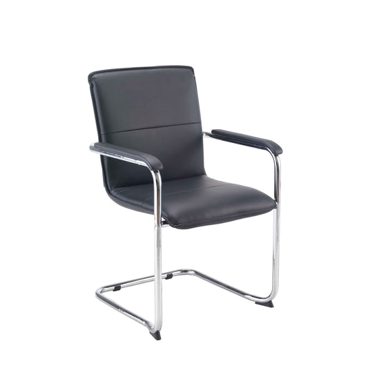 Pavia Visitor Chair | Black PU