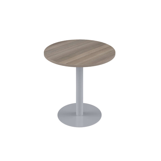 Contract Table Mid (FSC) | 600mm | Grey Oak/Silver