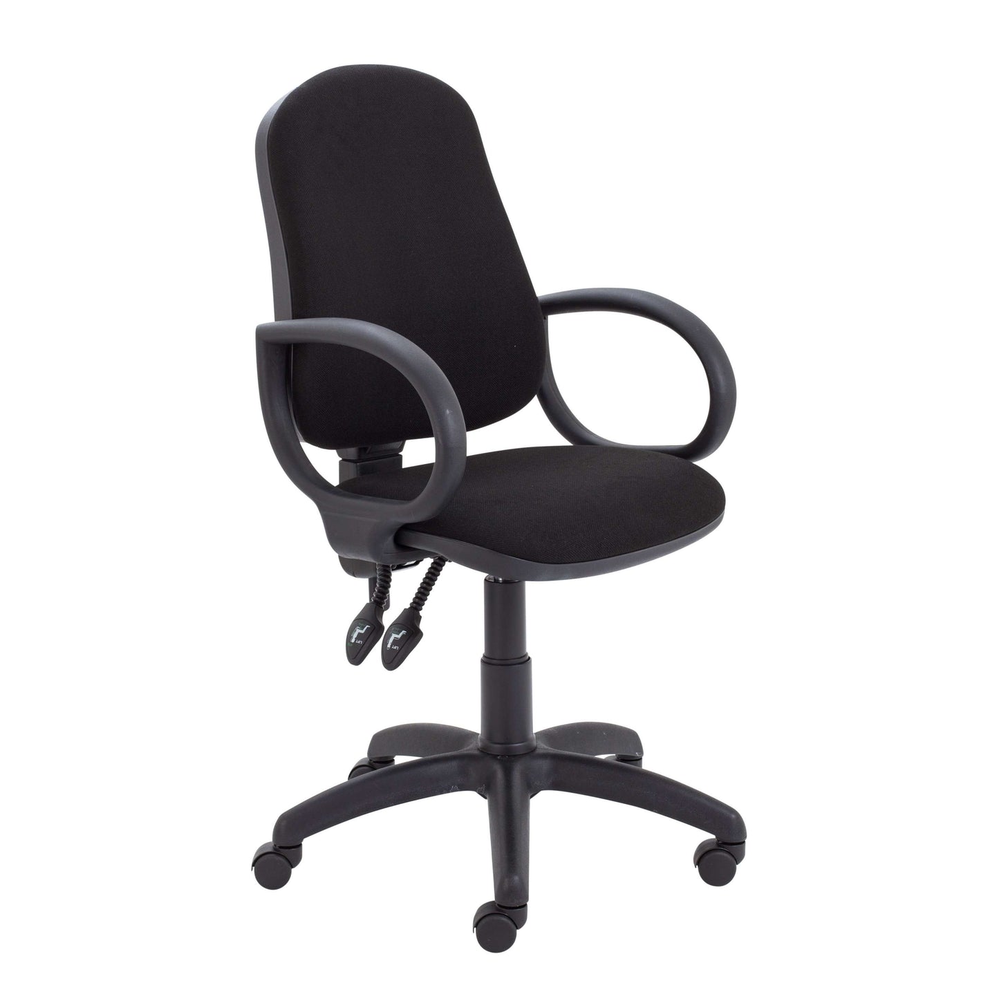 Calypso 2 High Back Operator Chair | Fixed Arms | Black