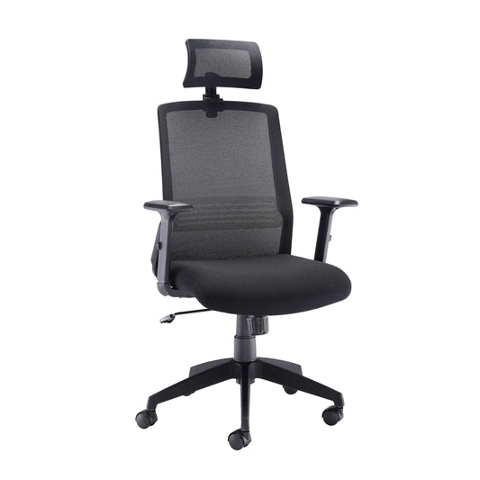 Denali High-Back Office Chair with Headrest | Black