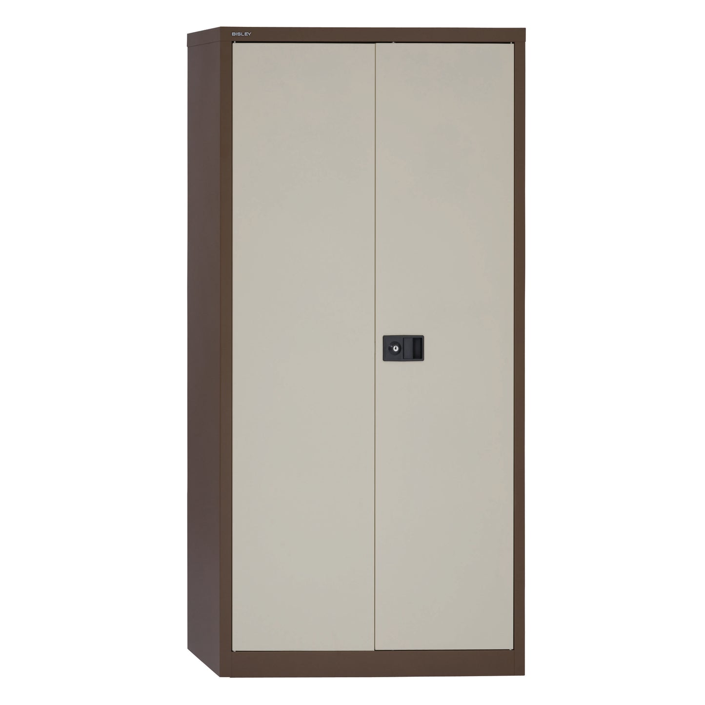 Bisley Contract Steel Double Door Cupboard | 1806mm High | Coffee/Cream