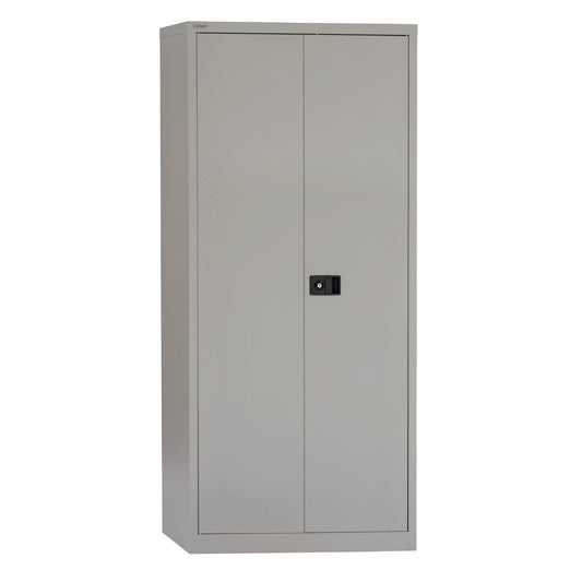 Bisley Contract Steel Double Door Cupboard | 1950mm High | Goose Grey