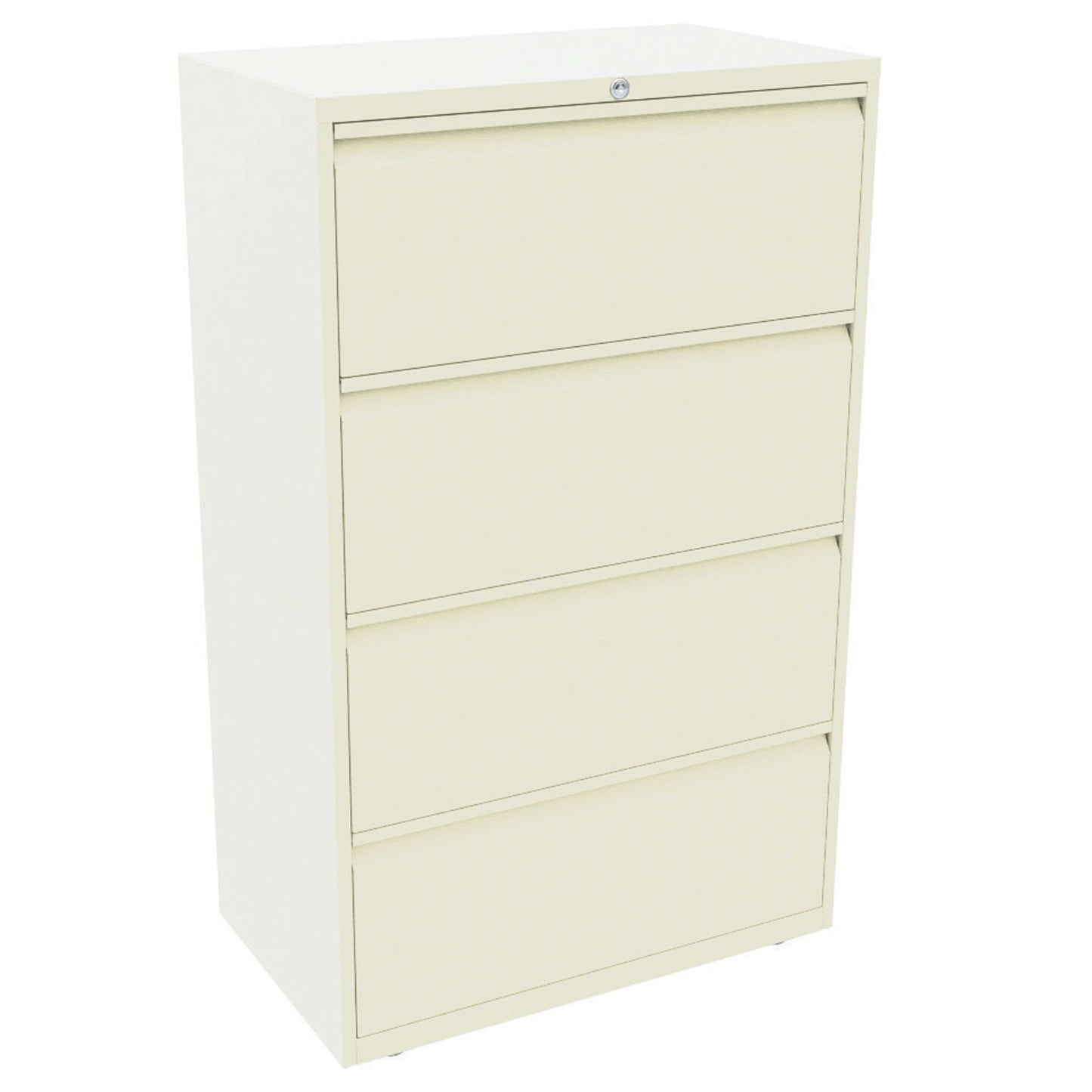 Bisley Essentials Steel 4 Drawer Side Filer | Chalk White