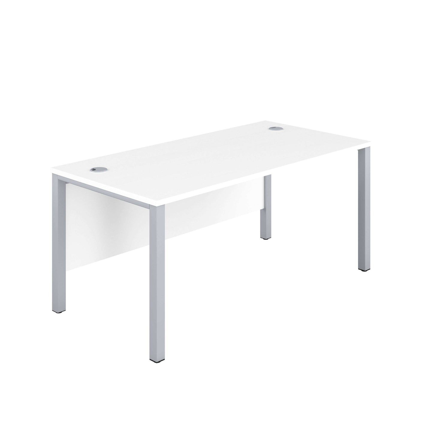 Goal Post Rectangular Desk (FSC) | 1200X800 | White/Silver