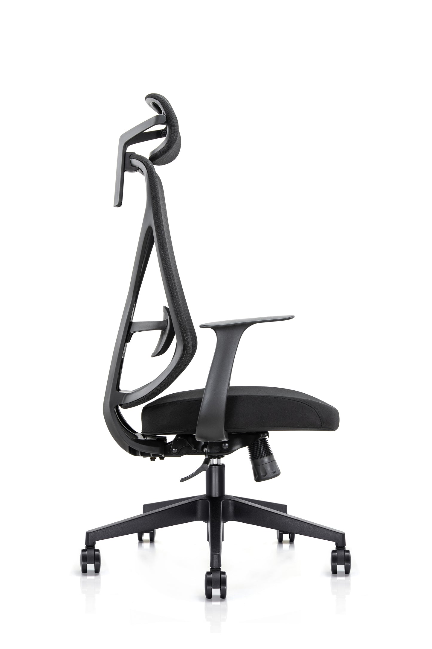 KALOS High Back Mesh Chair with Fixed Arms and Adjustable Lumbar - Headrest Option