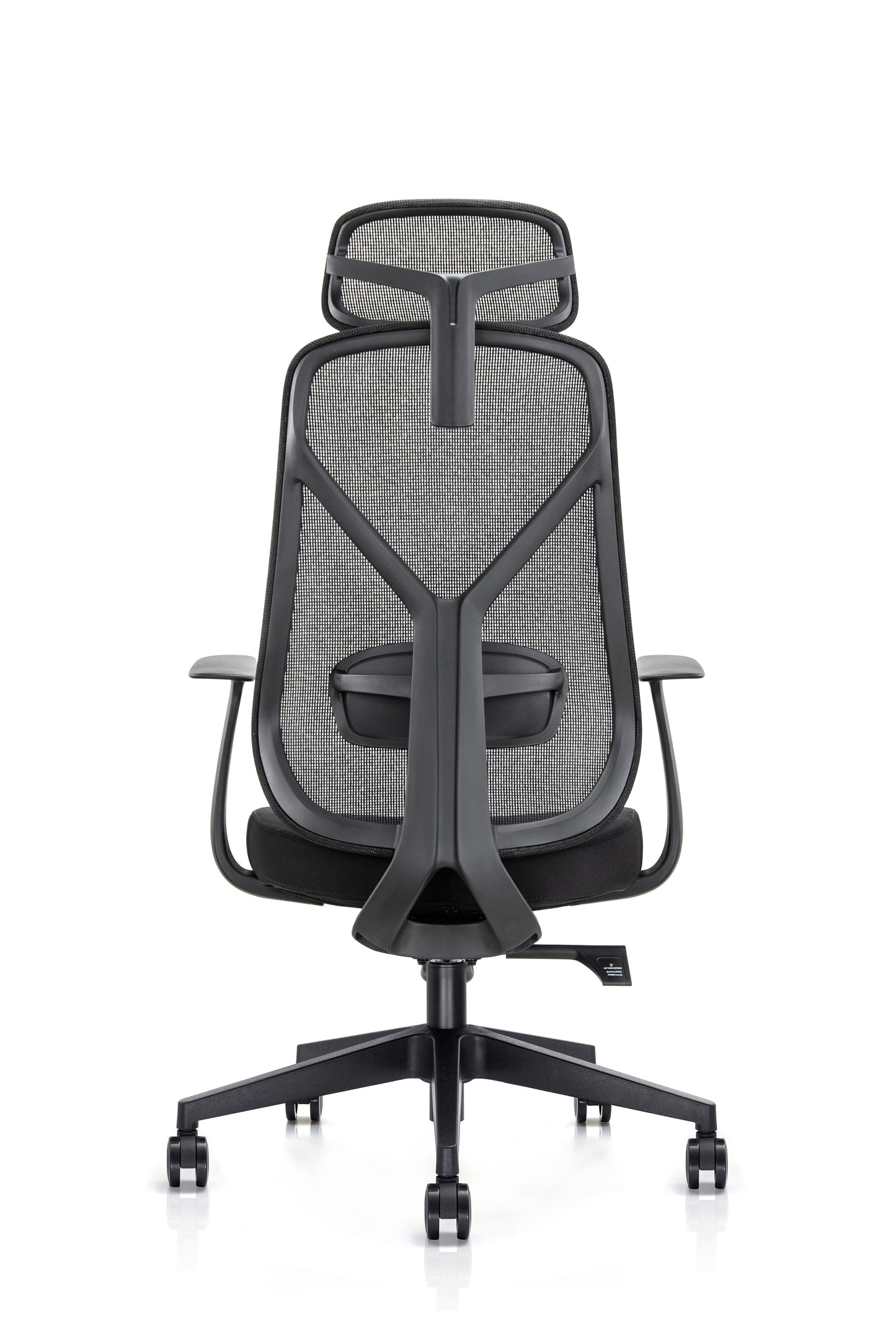 KALOS High Back Mesh Chair with Fixed Arms and Adjustable Lumbar - Headrest Option