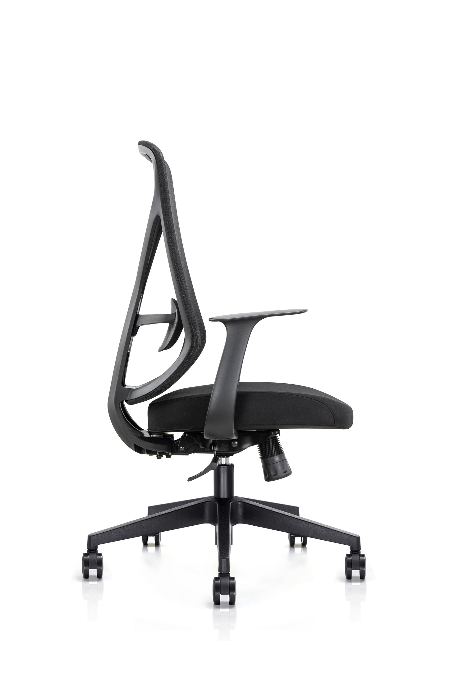 KALOS High Back Mesh Chair with Fixed Arms and Adjustable Lumbar - Headrest Option