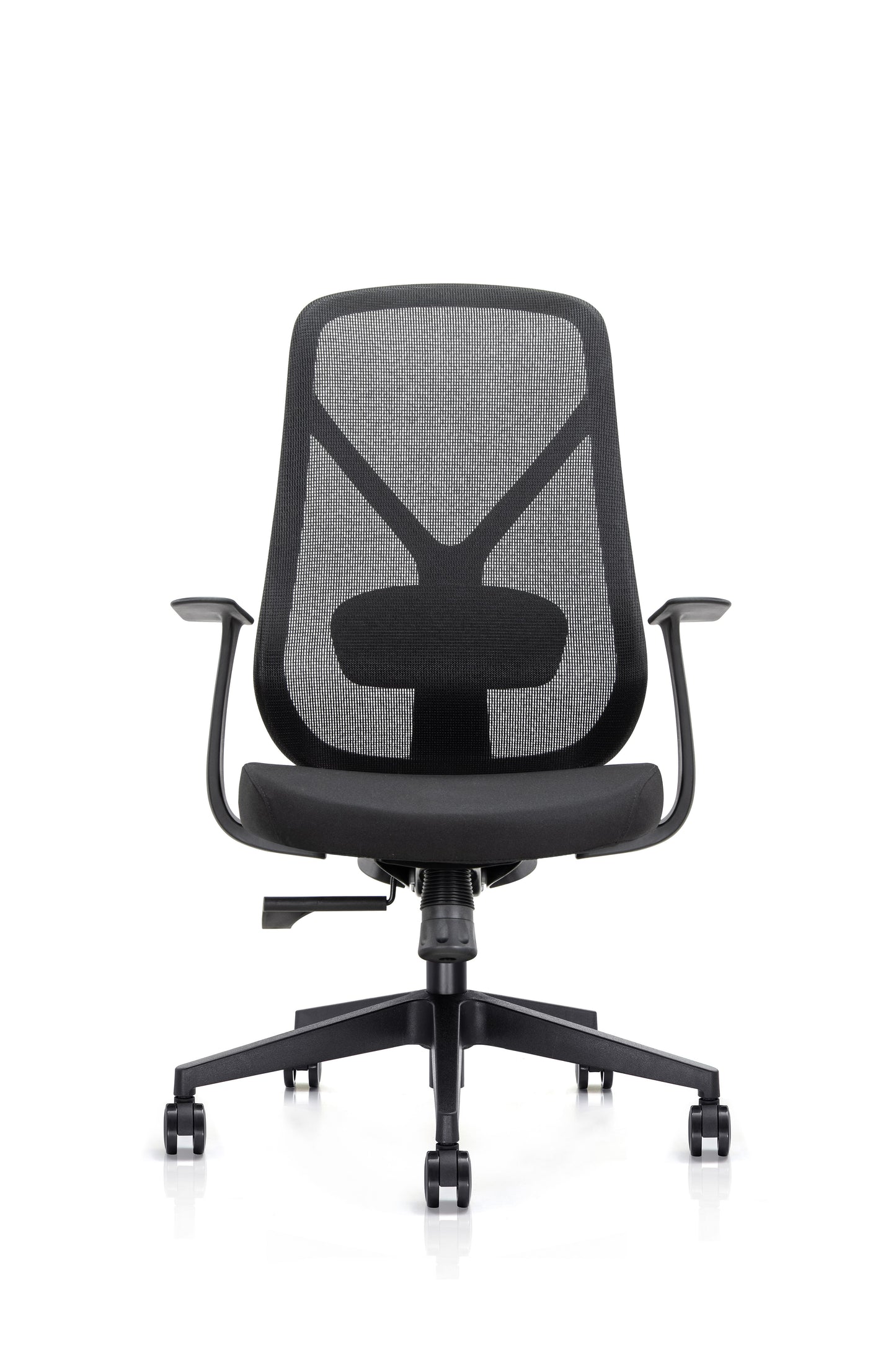 KALOS High Back Mesh Chair with Fixed Arms and Adjustable Lumbar - Headrest Option