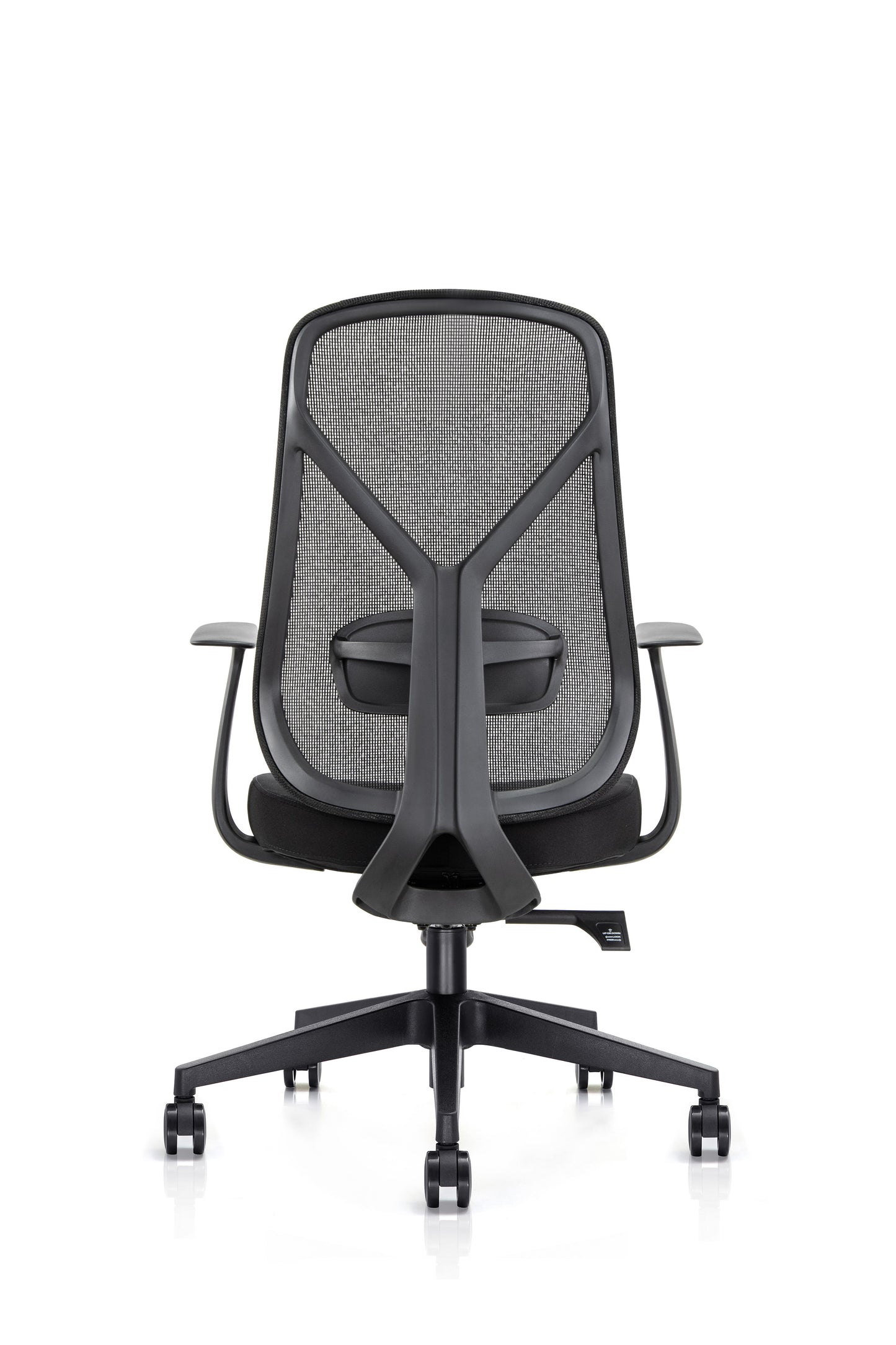 KALOS High Back Mesh Chair with Fixed Arms and Adjustable Lumbar - Headrest Option
