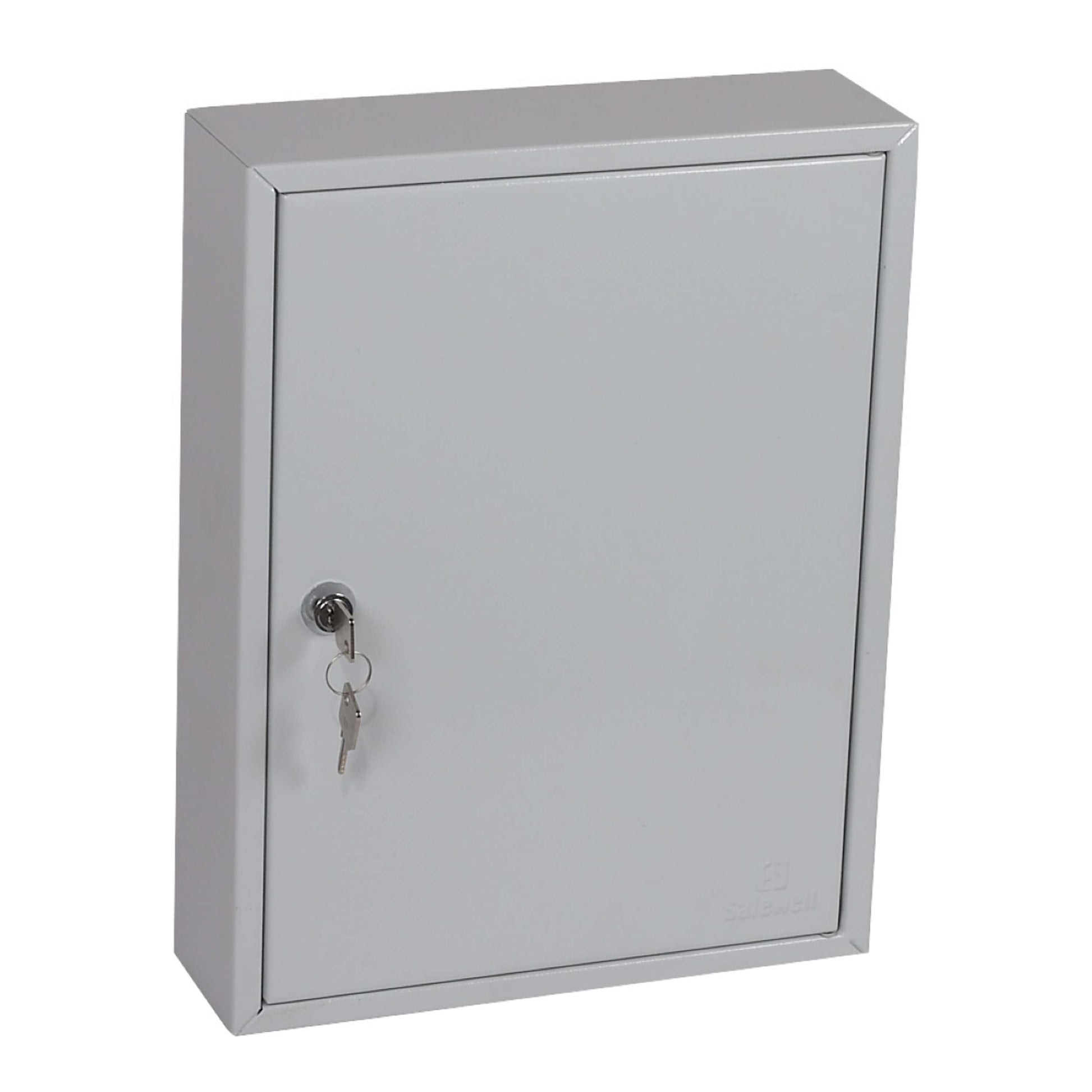 KC Series Steel Key Cabinet Safe with 42 Hooks and Key Lock | 42 Litres Capacity | Light Grey