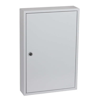 KC Series Steel Key Cabinet Safe with 42 Hooks and Key Lock | 64 Litres Capacity | Light Grey