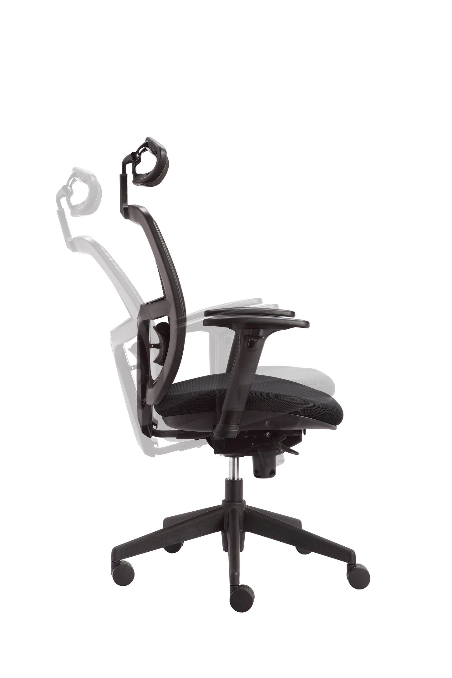 NMC High Back Ergonomic Mesh Operator Chair with Adjustable Headrest
