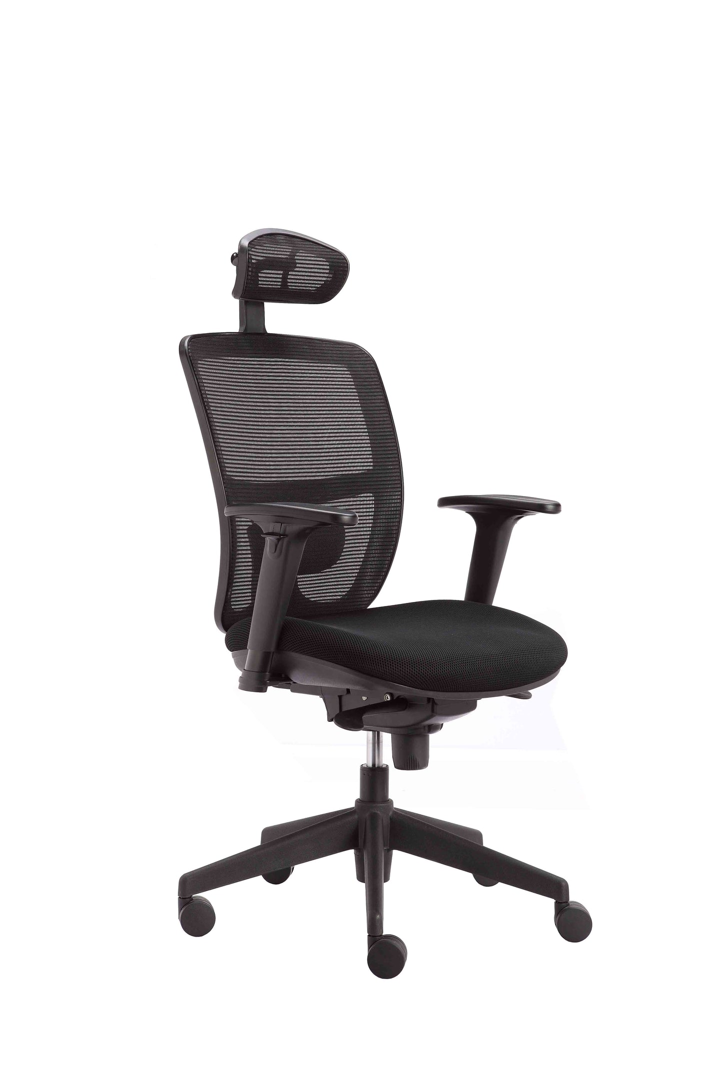 NMC High Back Ergonomic Mesh Operator Chair with Adjustable Headrest