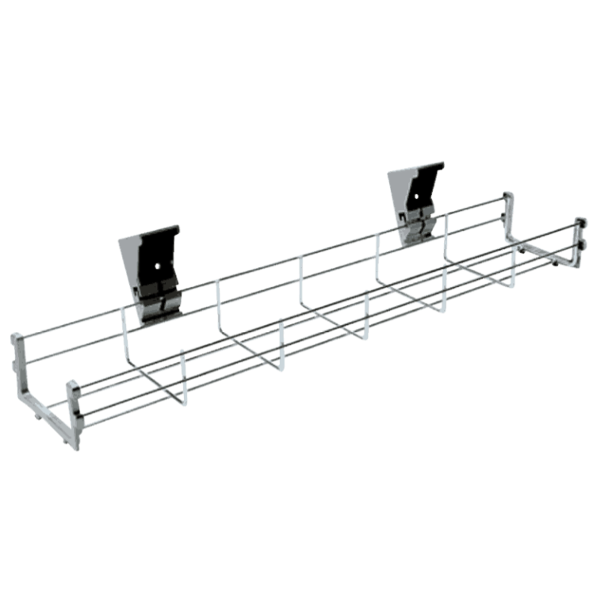 Cable Baskets with Brackets | 100mm x 50mm x 1200mm | Silver