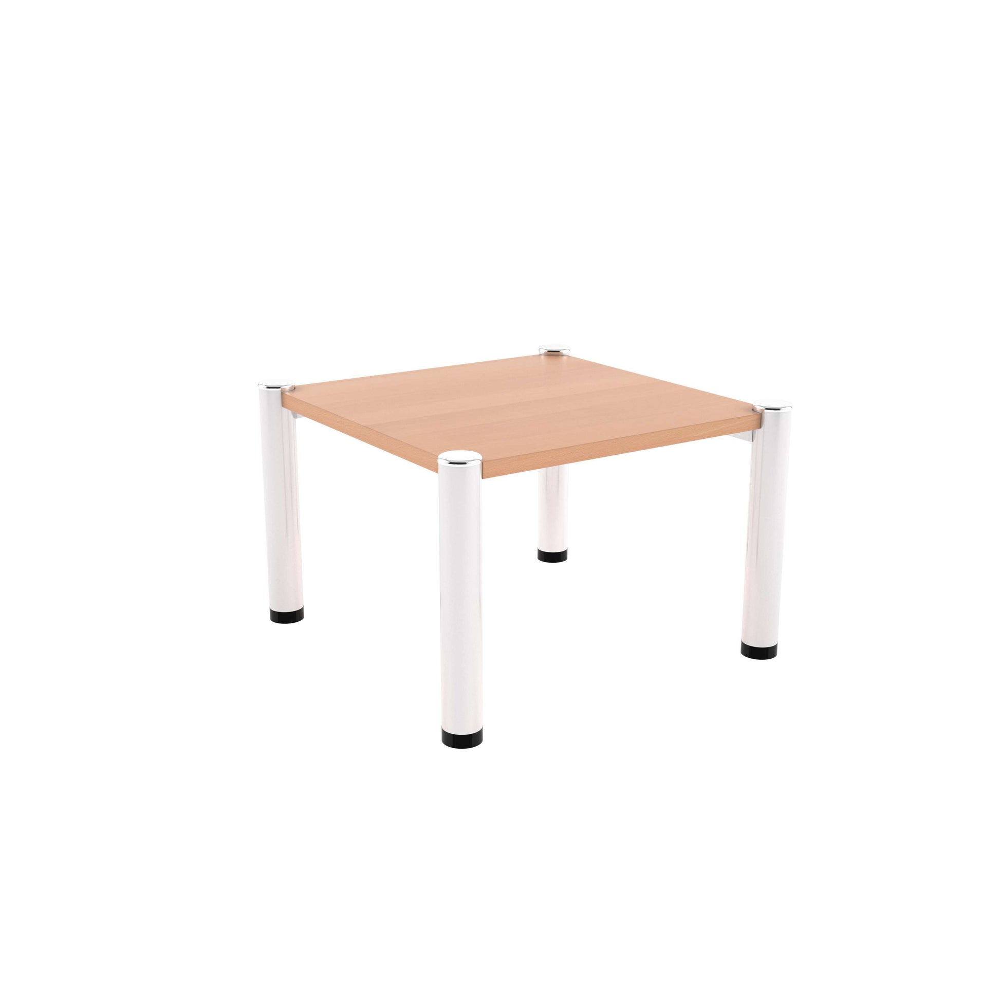 Reception Square Coffee Table (FSC) | Beech/Silver