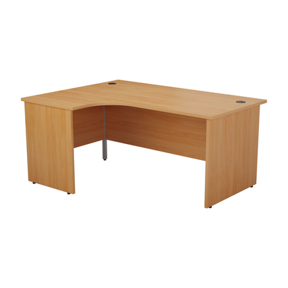 Panel Left Hand Radial Desk | 1600X1200 | Beech/Beech