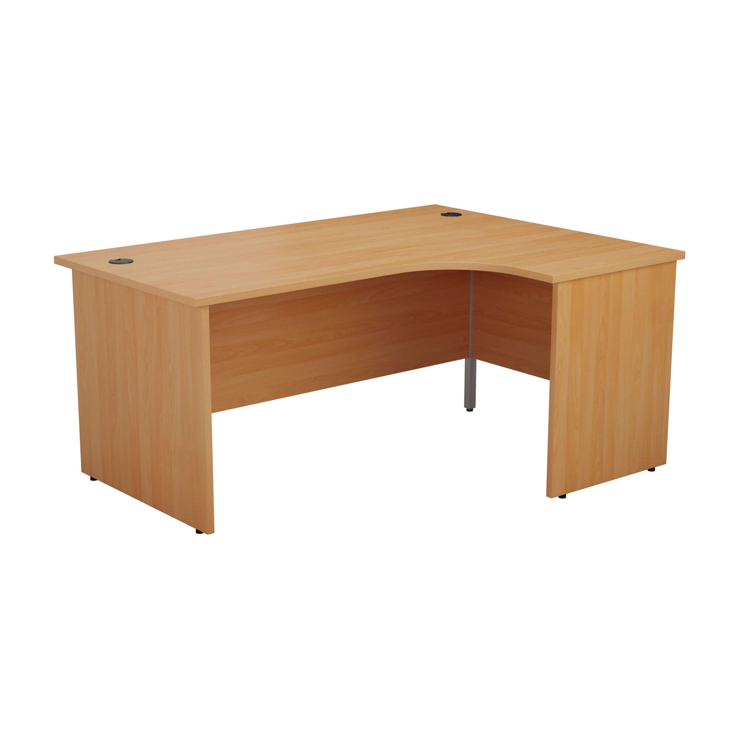 Panel Right Hand Radial Desk | 1600X1200 | Beech/Beech