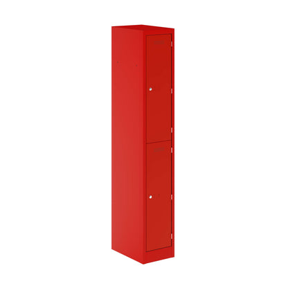 Primary 2 Door Single Locker Column | Cardinal Red