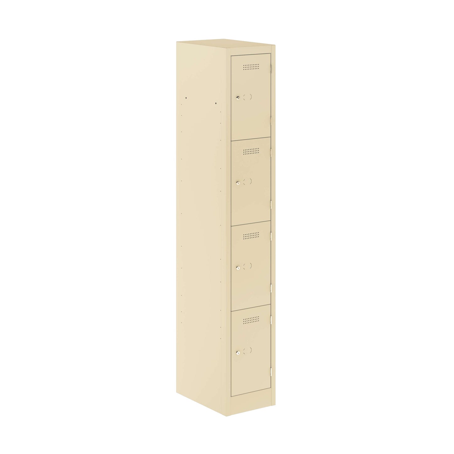 Primary 4 Door Single Locker Column | Cream