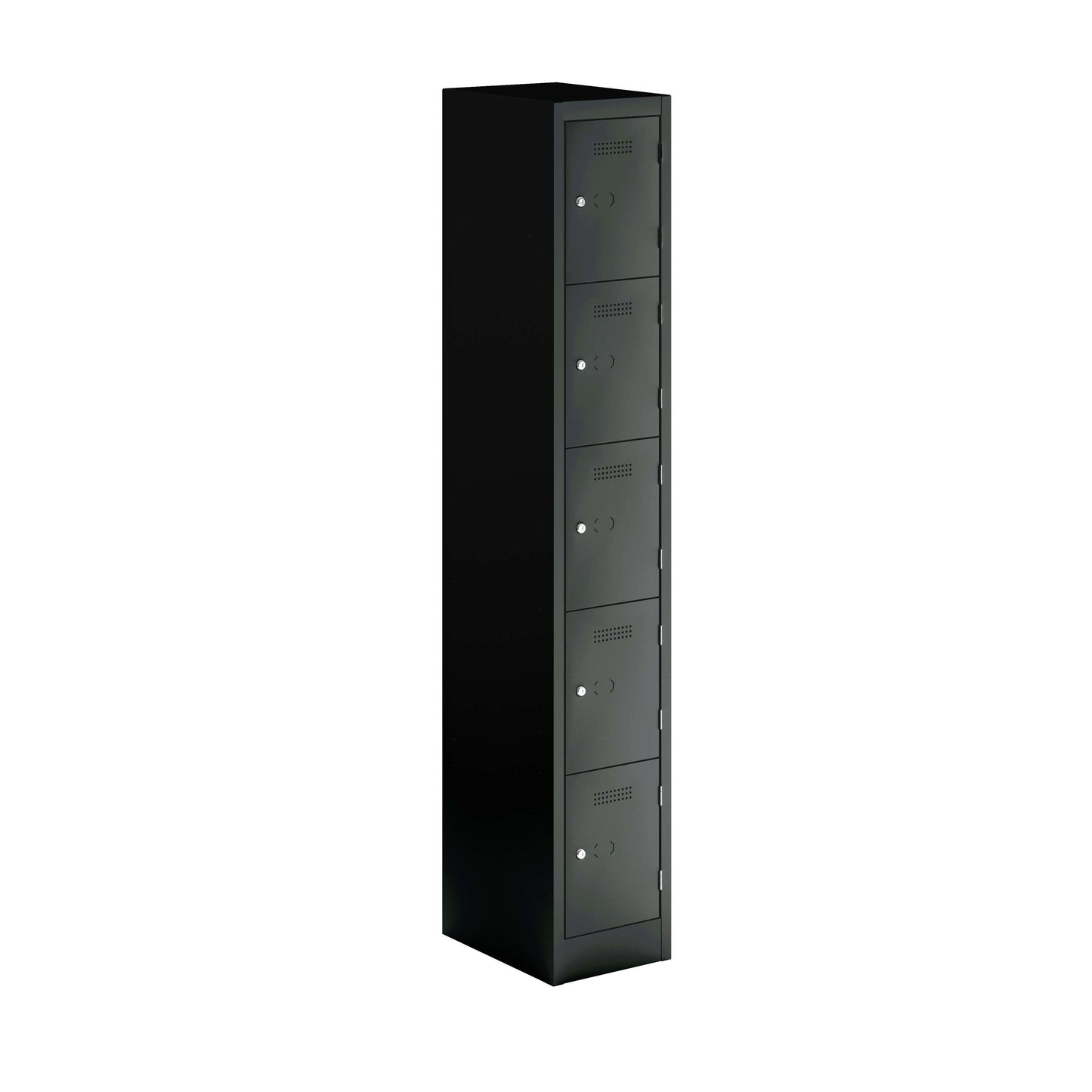 Primary 5 Door Single Locker Column | Black