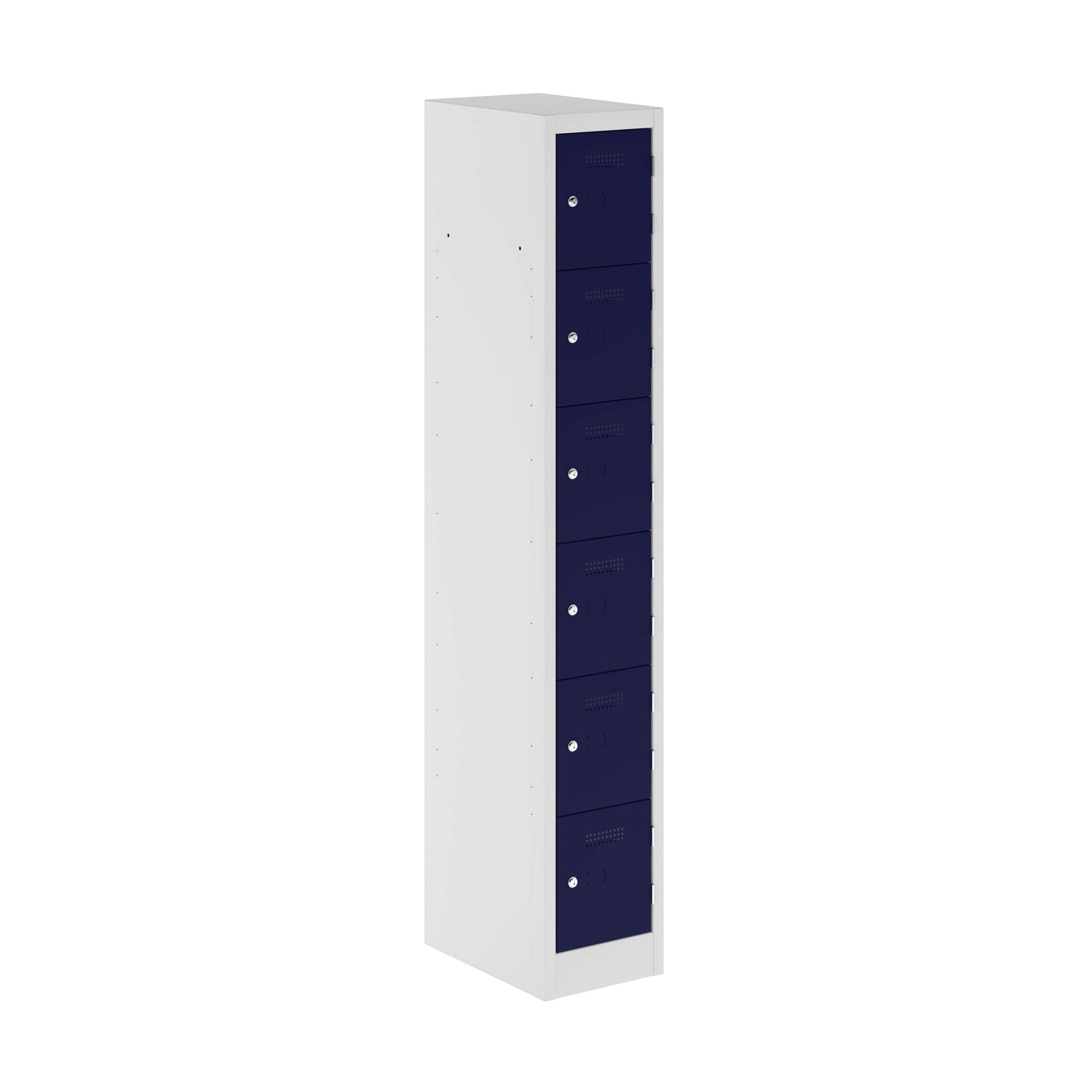 Primary 6 Door Single Locker Column | Oxford Blue