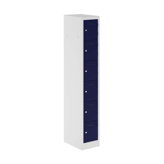 Primary 6 Door Single Locker Column | Oxford Blue