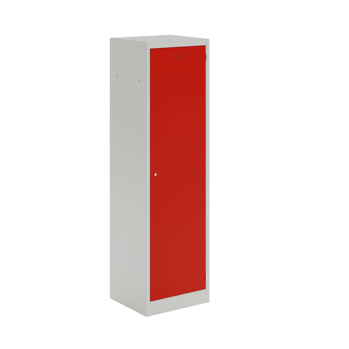 Lower Height Locker | 1370 X 300 X 450 | 1 Door | Light Grey/Cardinal Red