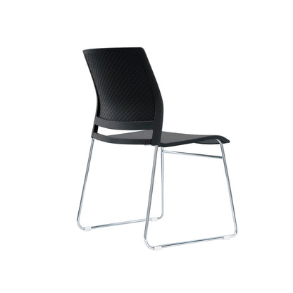 Columbia Meeting Chair/ Visitor Chair with Chrome Frame Black, Grey or White Shells